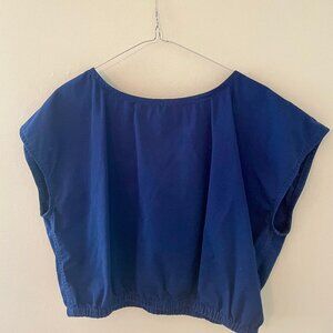 Everlane "Cobalt" Bubble Top